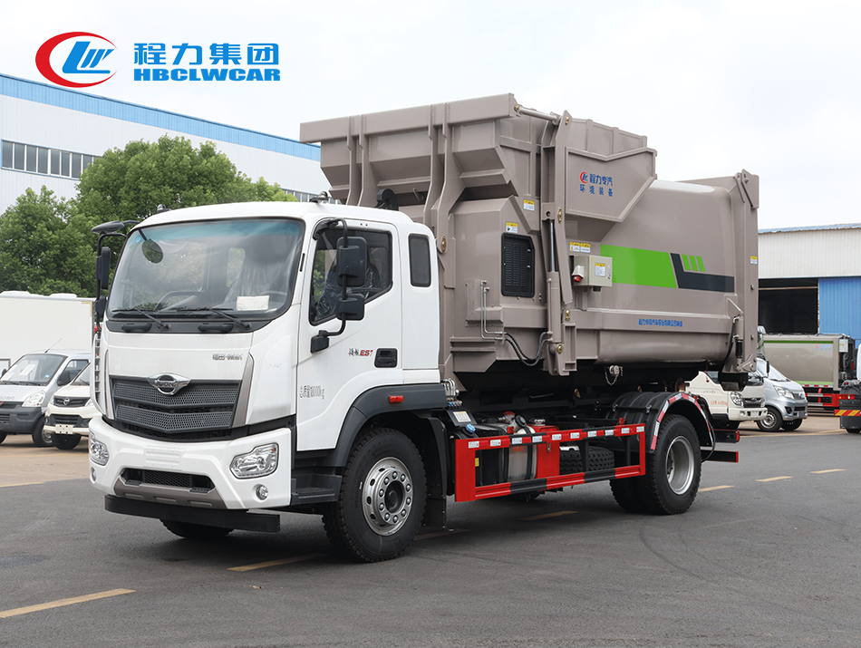 福田領(lǐng)航ES7勾臂垃圾車